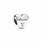 Hearth Shape 925 Sterling Silver Metal Beads Charm Bracelet Jewelry