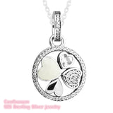 Hearts of Love 925 Sterling Silver Pendant Choker for Women