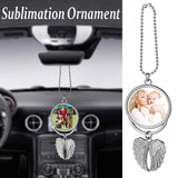 Heat Sublimation Car Keychain Angel Wing Blank
