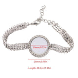 DIY Sublimation Blank Rhinestones Bracelet for Dropship