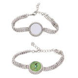 DIY Sublimation Blank Rhinestones Bracelet for Dropship