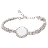 DIY Sublimation Blank Rhinestones Bracelet for Dropship