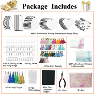 Earring Pendant Sublimation Spray Heat Transfer Kit for DIY Craft