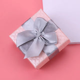 Heaven Earth Cover Jewelry Box Ribbon Bow Ring Necklace Bracelet Earrings