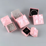Heaven Earth Cover Jewelry Box Ribbon Bow Ring Necklace Bracelet Earrings
