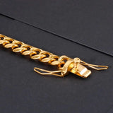 11mm Wide Stainless Steel Hip Hop Cuban Men's Bracelet Chain