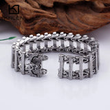 21.5cm Chunky Steel Dragon Head Bracelet