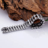 21.5cm Chunky Steel Dragon Head Bracelet