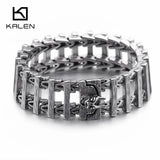 21.5cm Chunky Steel Dragon Head Bracelet