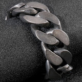 25MM Wide Stainless Steel Men Bracelet Adjustable Length