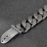 25MM Wide Stainless Steel Men Bracelet Adjustable Length