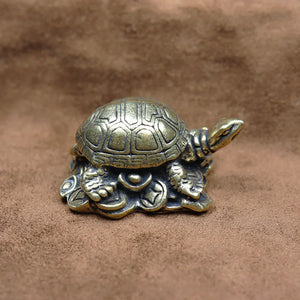 Solid Copper Antique Turtle Small Home Decor Ornaments