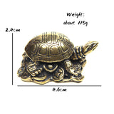 Solid Copper Antique Turtle Small Home Decor Ornaments