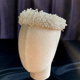Heavy Craft Pearl Hair Band Exaggerated Headband Bridal Headdress
