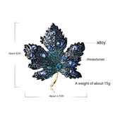 High-end Crystal Maple Leaf Brooch for Women