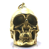 Big Biker Skull Golden Pendant For Rider