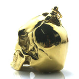 Big Biker Skull Golden Pendant For Rider