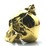 Big Biker Skull Golden Pendant For Rider