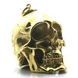 Big Biker Skull Golden Pendant For Rider