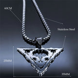 Heavy Metal Satan Sheep Head Necklace