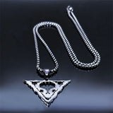 Heavy Metal Satan Sheep Head Necklace