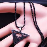 Heavy Metal Satan Sheep Head Necklace