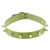 Spiked Rivet Leather Necklace Harajuku Clavicle Chain Cosplay Gothic Rock