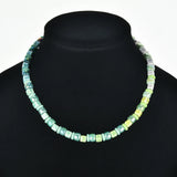 Colorful Chain Necklace Square Beads Choker