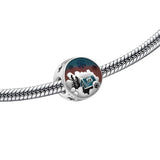 Hebeier Camping In Snow S925 Sterling Silver Charm Pendant Beads