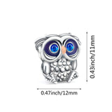 Hebeier Cartoon Owl S925 Sterling Silver Charm Pendant
