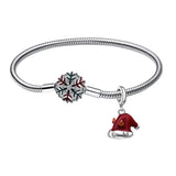 Hebeier Christmas Hat Charm Pendant Beads for Bracelet Necklace