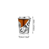 Hebeier Coffee Cup S925 Sterling Silver Charm Pendant Beads