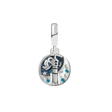 Hebeier Astronaut Enamel Charm Pendant S925 Silver Beads