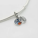 Hebeier Astronaut Enamel Charm Pendant S925 Silver Beads