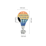 Hebeier Rainbow Hot Air Balloon S925 Sterling Silver Charm Bead Pendant