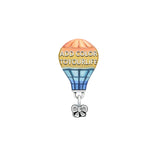 Hebeier Rainbow Hot Air Balloon S925 Sterling Silver Charm Bead Pendant