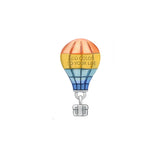 Hebeier Rainbow Hot Air Balloon S925 Sterling Silver Charm Bead Pendant