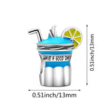 Hebeier Vanilla Lemon Cup S925 Sterling Silver Charm Pendant Beads