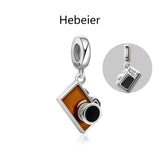 Hebeier Vintage Camera Charm Pendant Beads for Jewelry