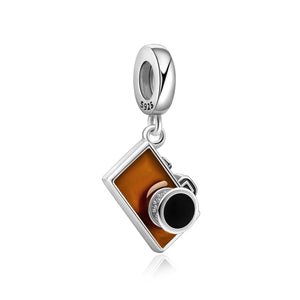 Hebeier Vintage Camera Charm Pendant Beads for Jewelry