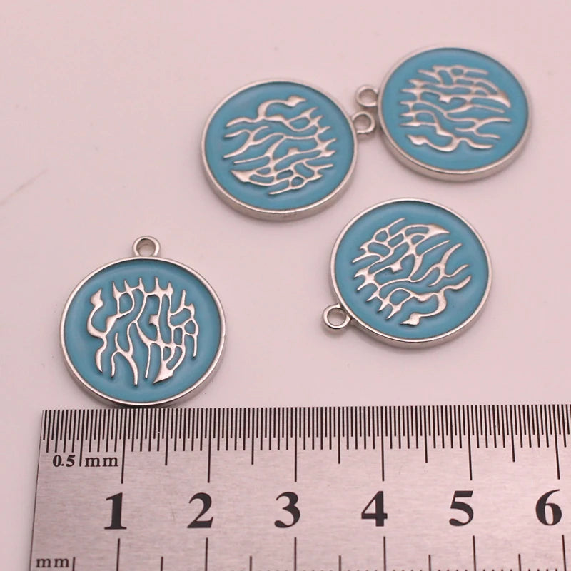 Hebrew Jewish Charm Set of 4 - Protection Amulet Hamsa Star of David Evil Eye