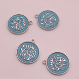 Hebrew Jewish Charm Set of 4 - Protection Amulet Hamsa Star of David Evil Eye