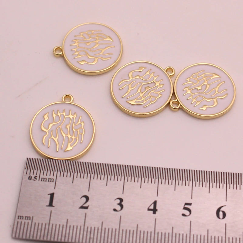 Set of 4 Hebrew Jewish Charms for Good Luck and Protection