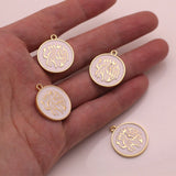Set of 4 Hebrew Jewish Charms for Good Luck and Protection