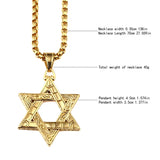 Hebrew Shema Star of David Necklace Chain