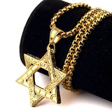 Hebrew Shema Star of David Necklace Chain
