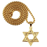 Hebrew Shema Star of David Necklace Chain