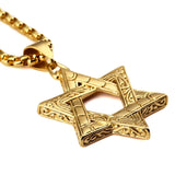Hebrew Shema Star of David Necklace Chain