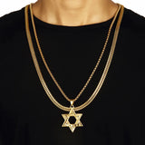 Hebrew Shema Star of David Necklace Chain