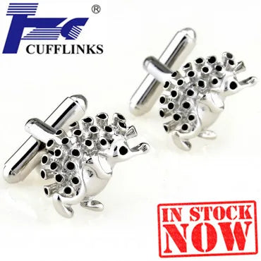 Hedgehog Cufflink Cuff Link 2 Pairs
